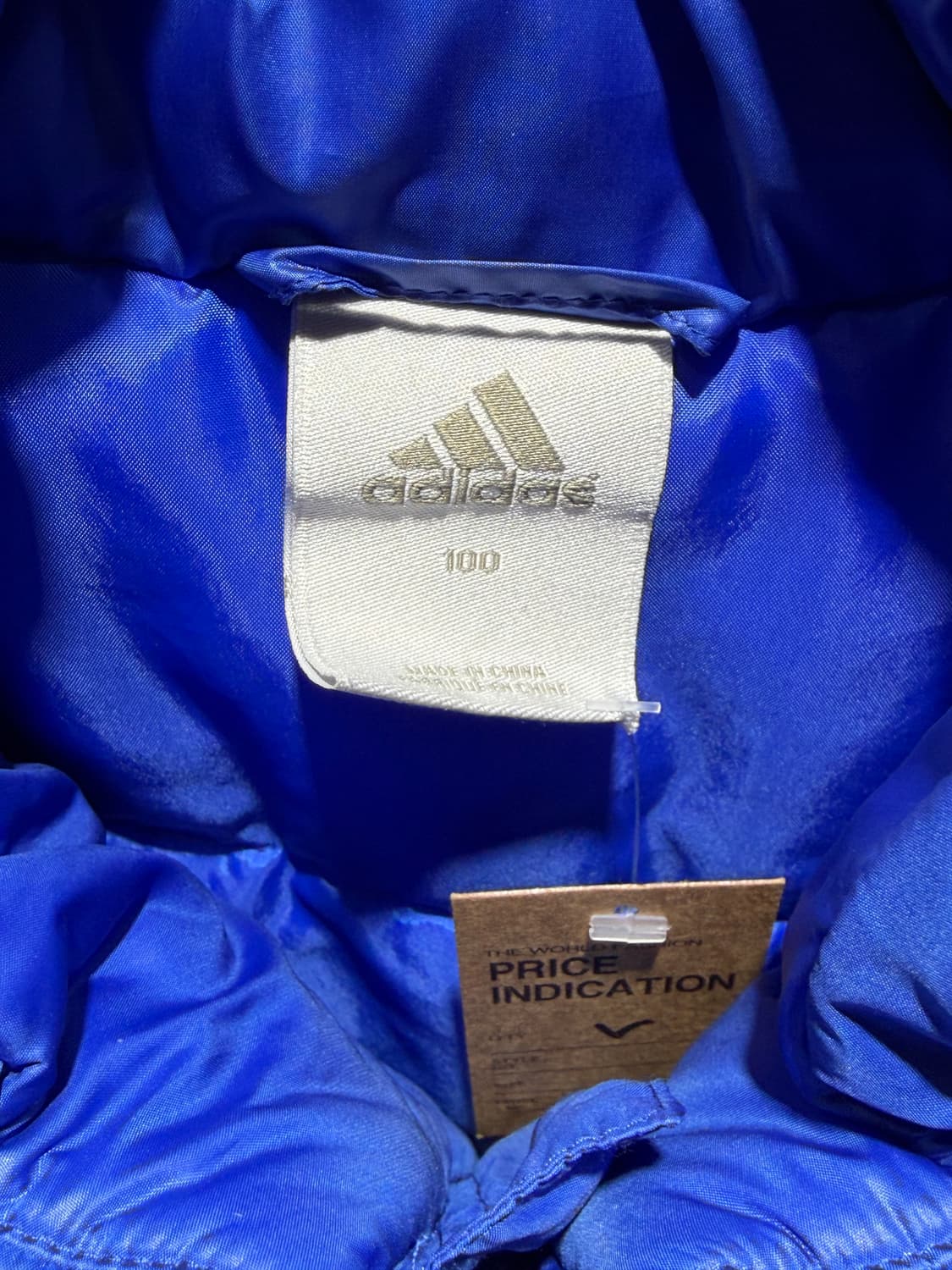 L 아디다스 첼시 삼선로고 코발트블루 후디 패디드 자켓 상품이미지6