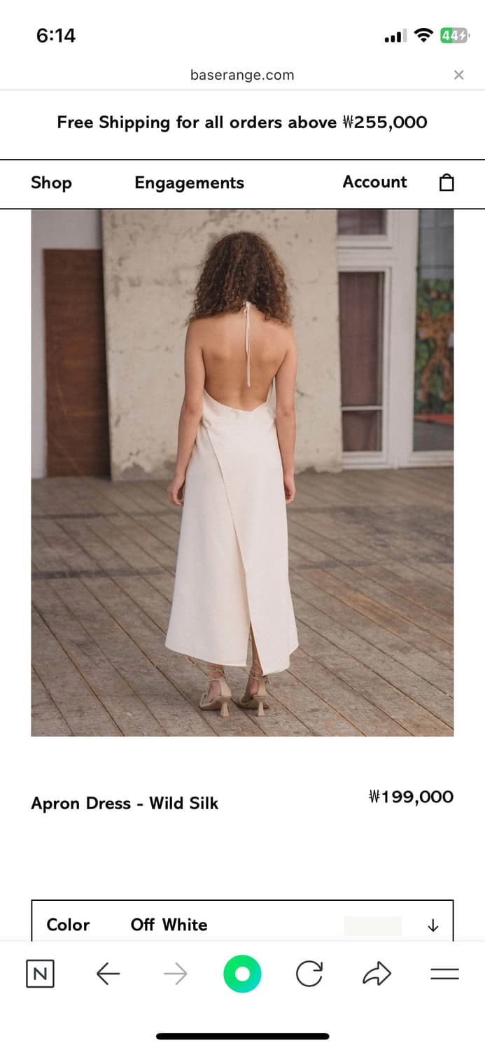 베이스레인지 에이프런 드레스 apron dress 상품이미지2