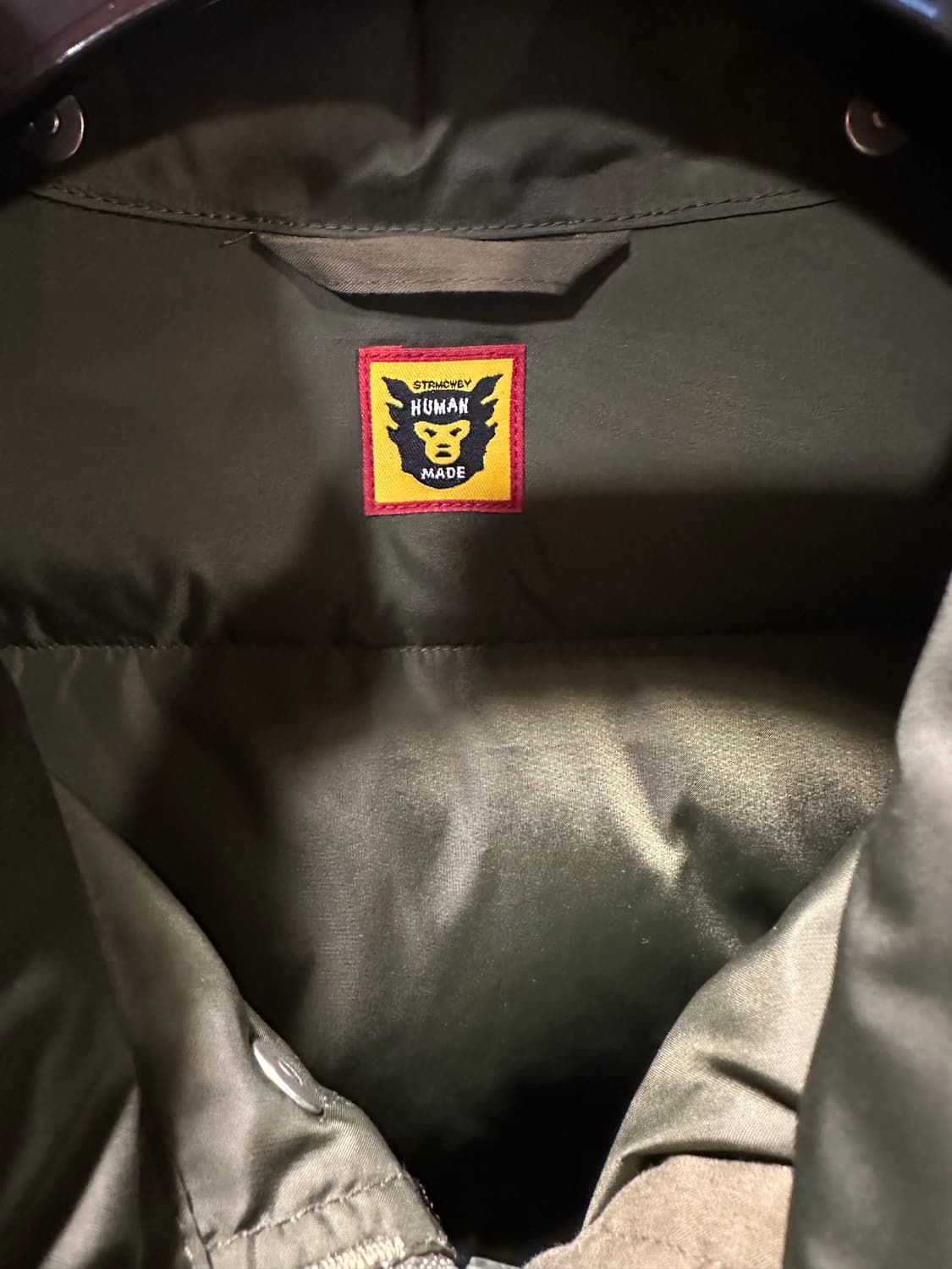 휴먼 메이드 다운 파카 올리브 드랩 상품이미지5