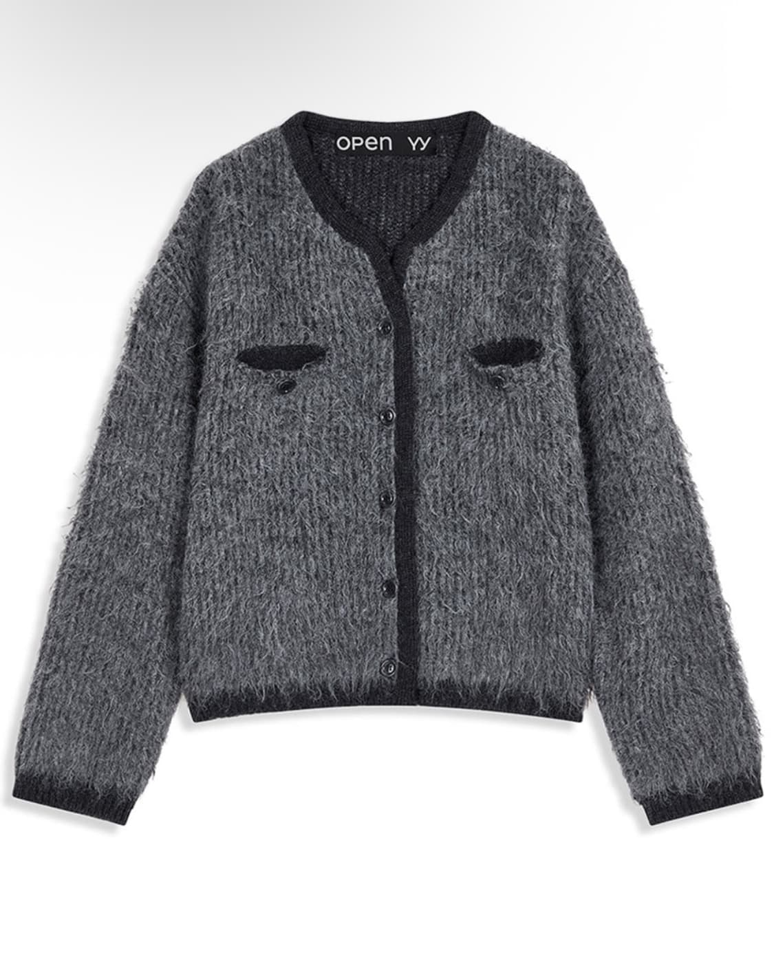 오픈와이와이 그레이 가디건 상품이미지1