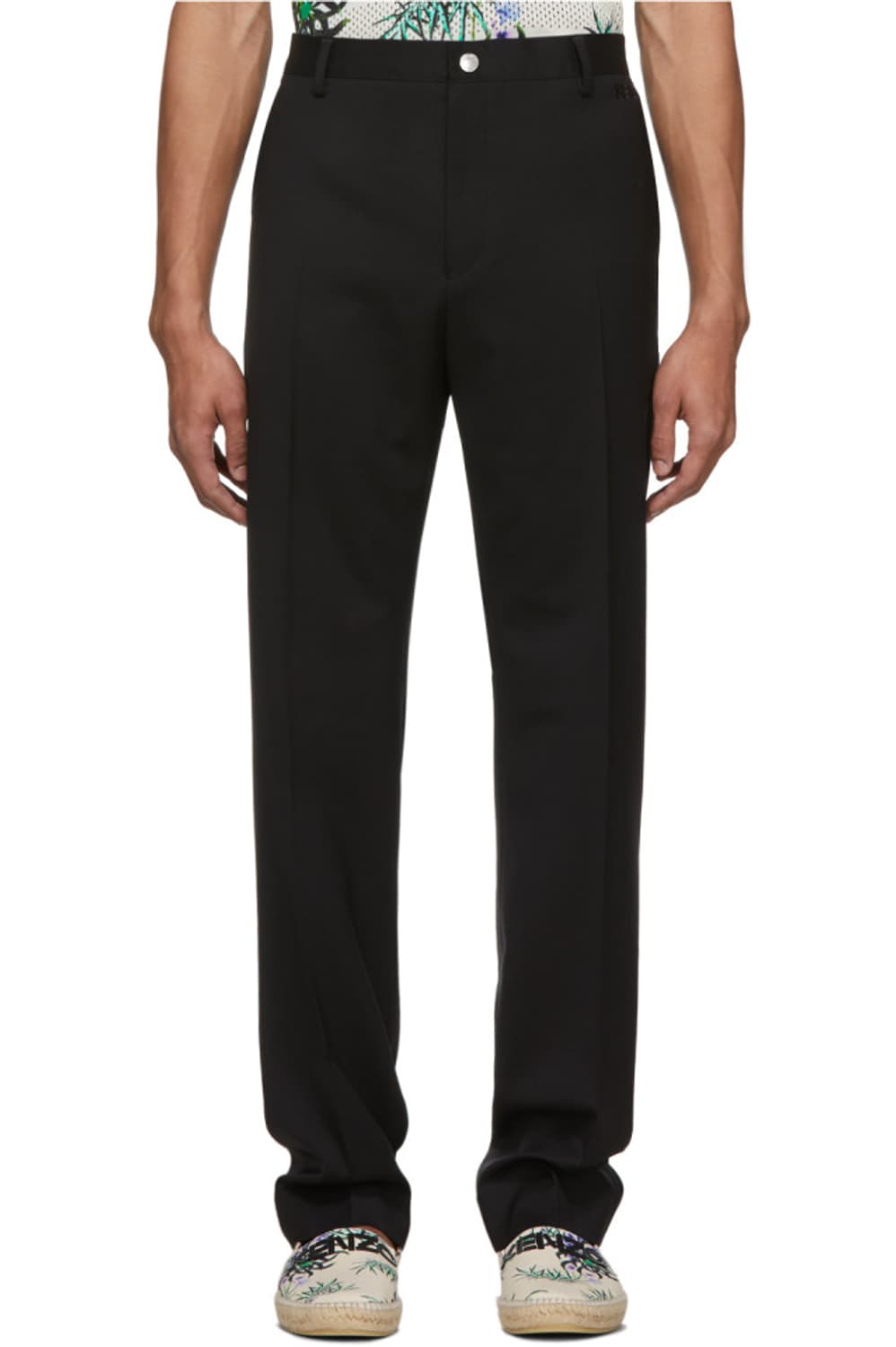 겐조 울 블랙 슬랙스 상품이미지7