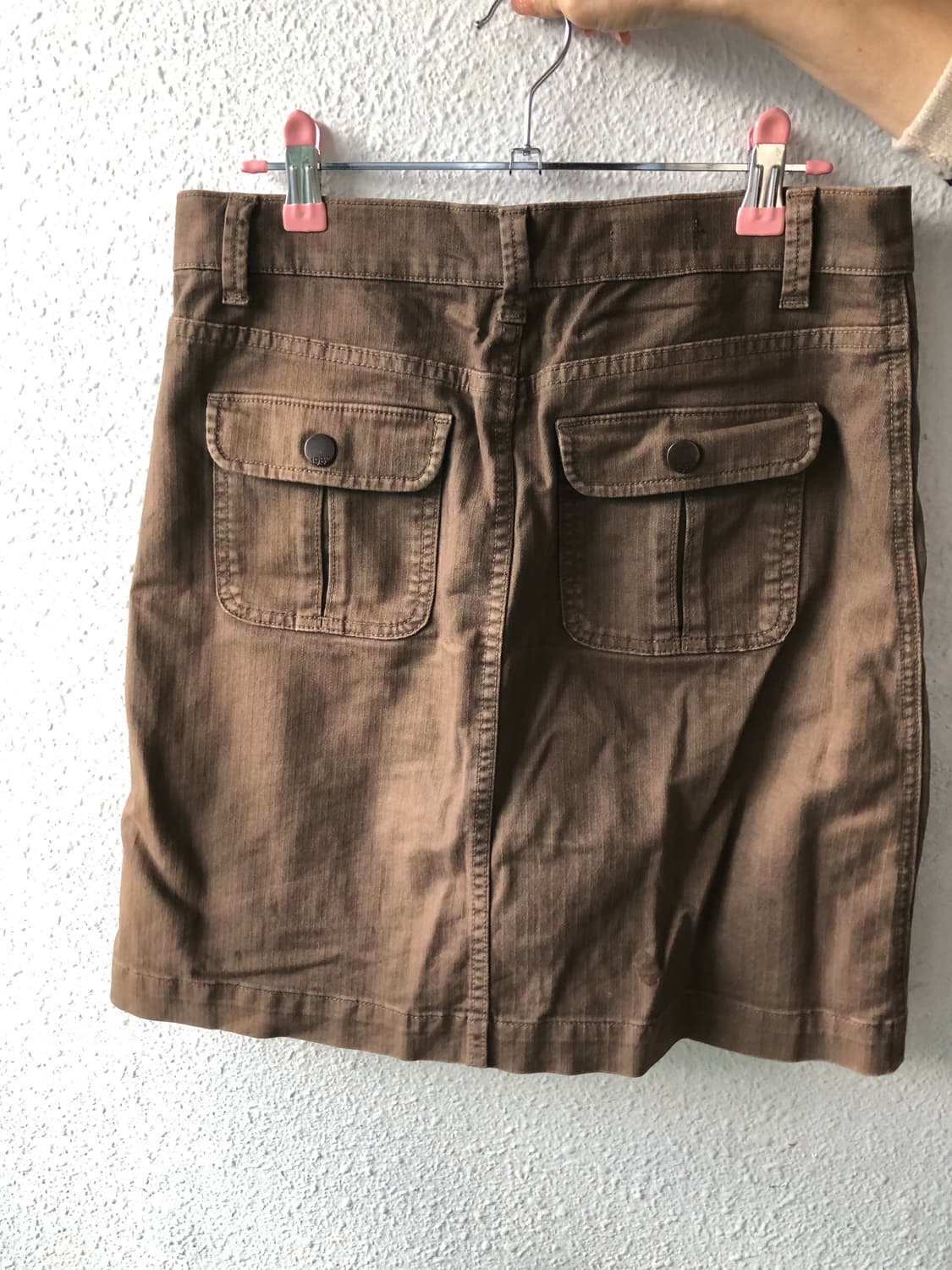 브라운 미디 카고스커트 상품이미지3