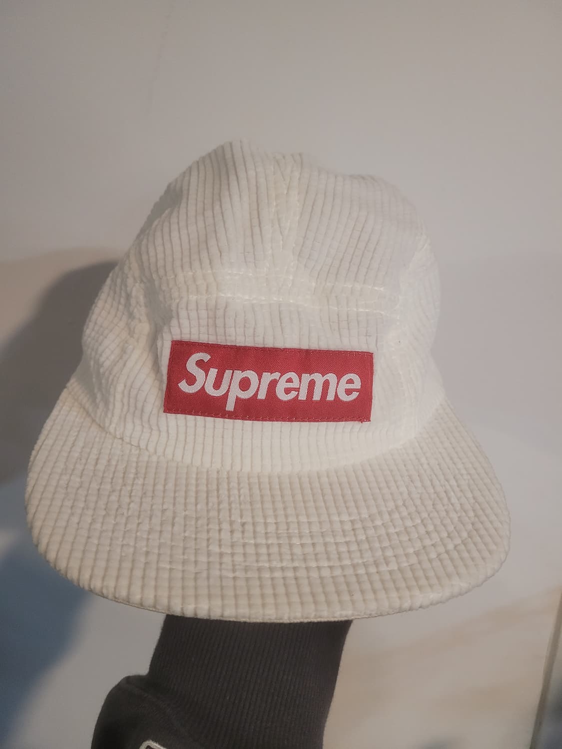 슈프림 코듀로이 캠프캡 화이트 상품이미지1