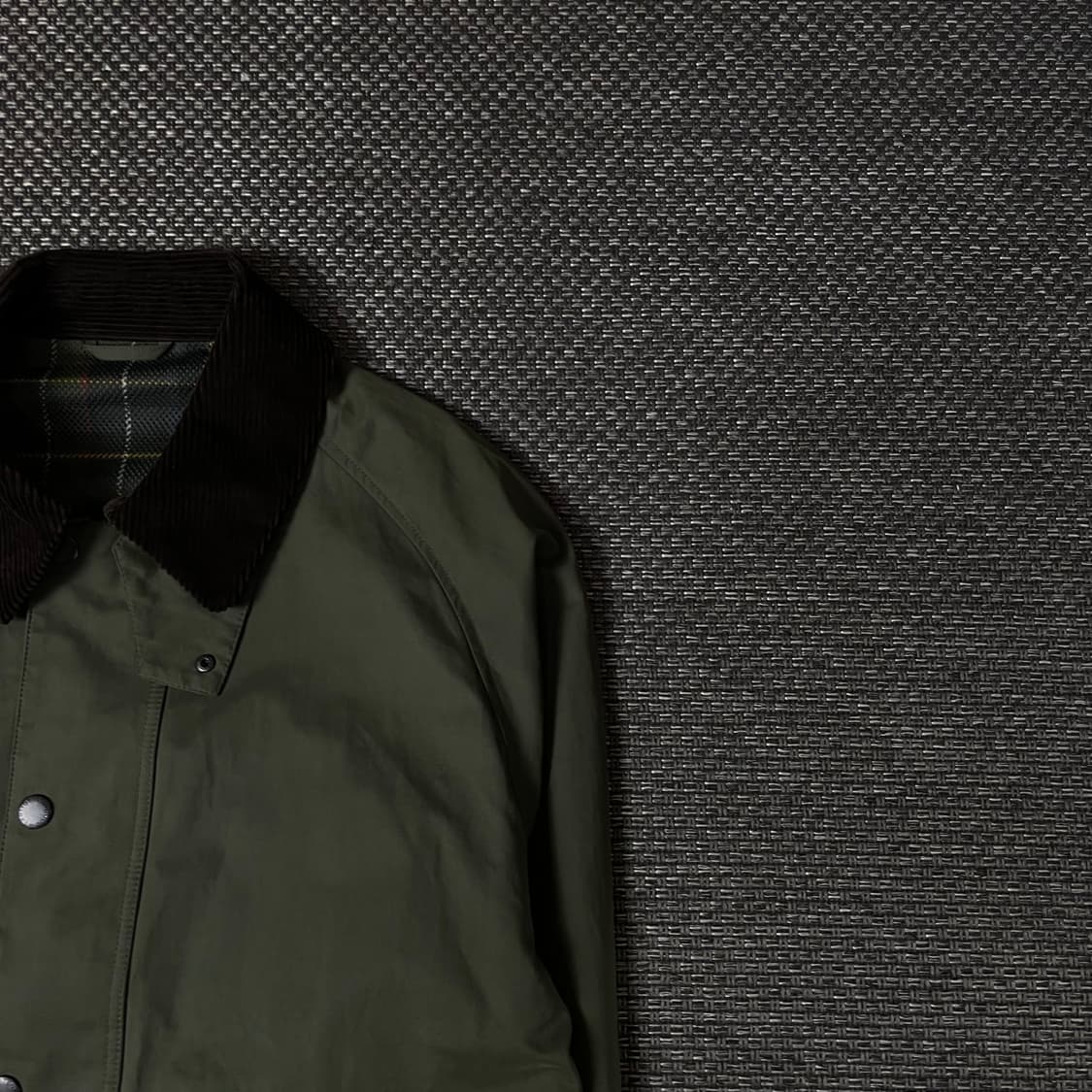 탑텐 카키 야상 코듀로이 넥 자켓 105 상품이미지3