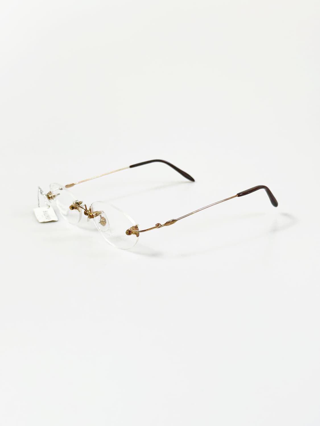PIERRE BALMAIN 오벌 무테 골드 메탈 빈티지 안경 상품이미지3