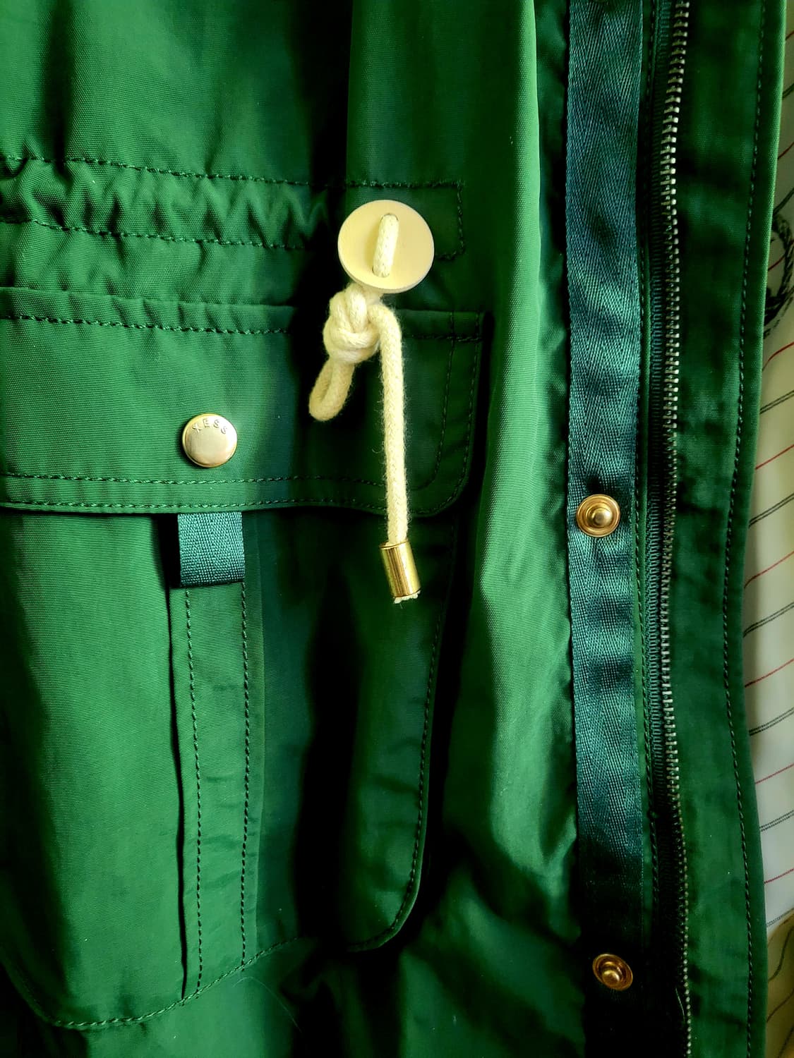 [택달린 새상품] XESS  야상 양가죽배색  후드점퍼 상품이미지9