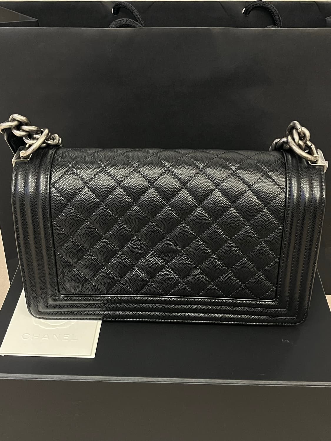 샤넬 보이백 은장 미디움(새상품) 상품이미지5