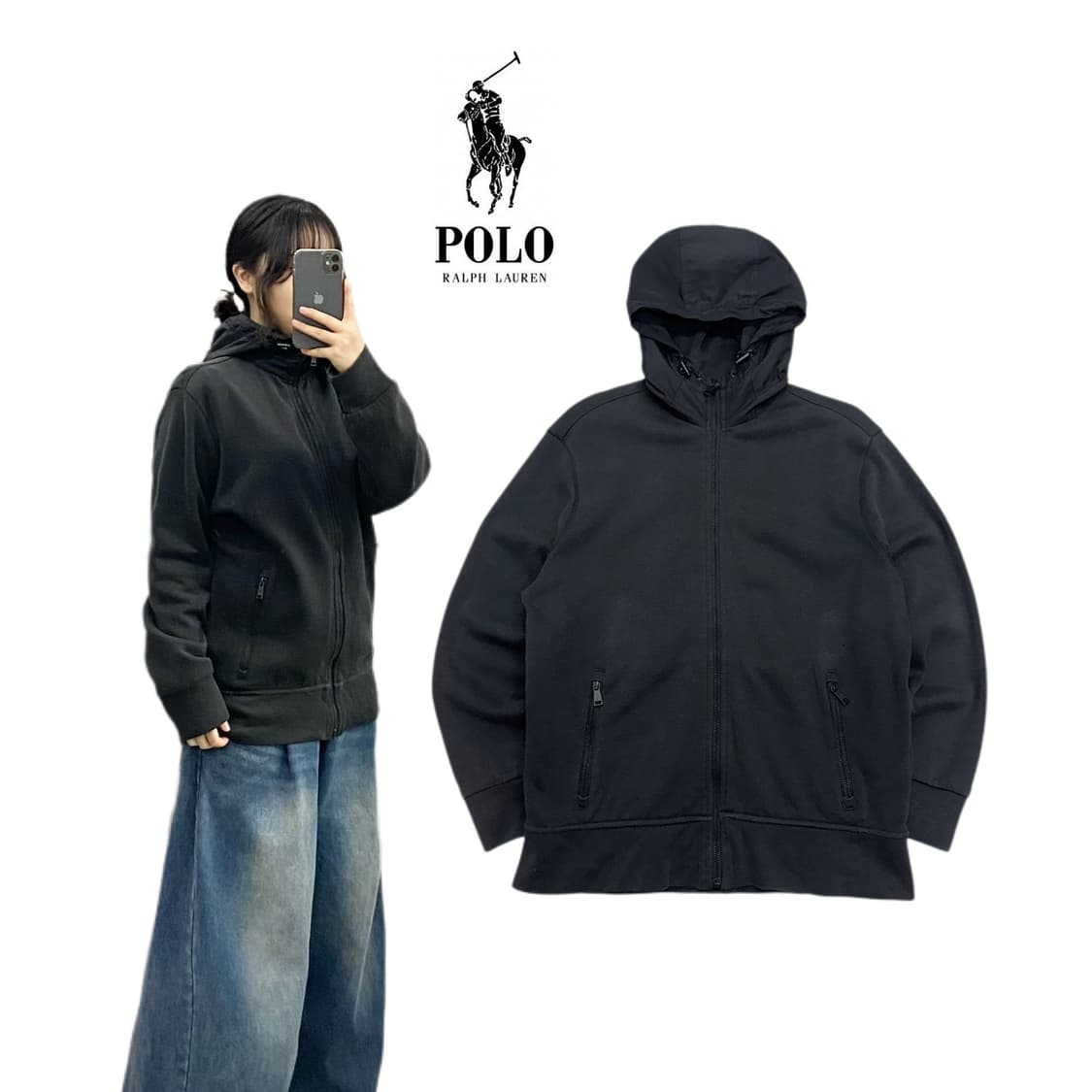 폴로 신형 풀오버 하이넥 후드집업 상품이미지1