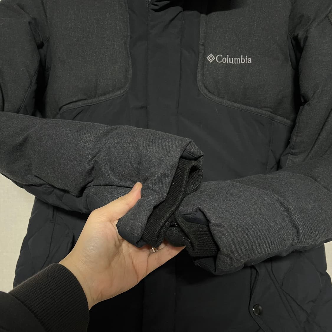 컬럼비아 블랙 여성 롱패딩 M 상품이미지6