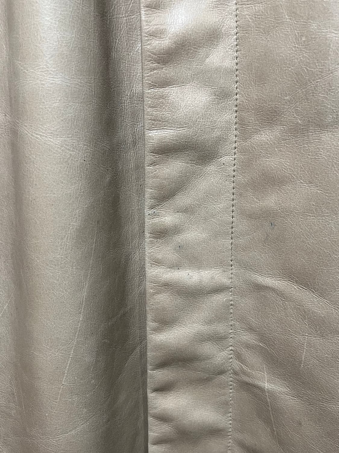 00s 천연 소가죽 아이보리 자켓 상품이미지6