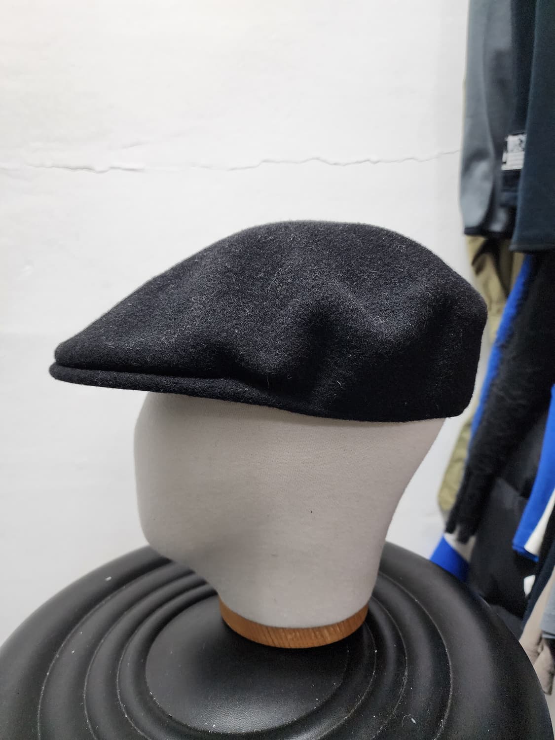 캉골 wool 블랙 헌팅캡 상품이미지2