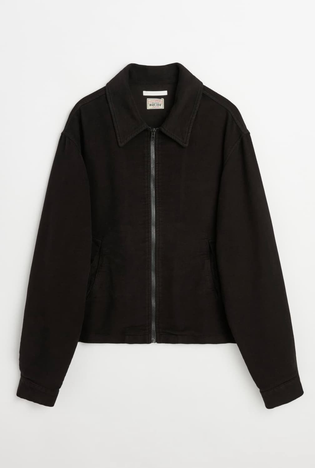 아워레가시워크샵 스투시 블루종 자켓 워시드 블랙 몰스킨 상품이미지2