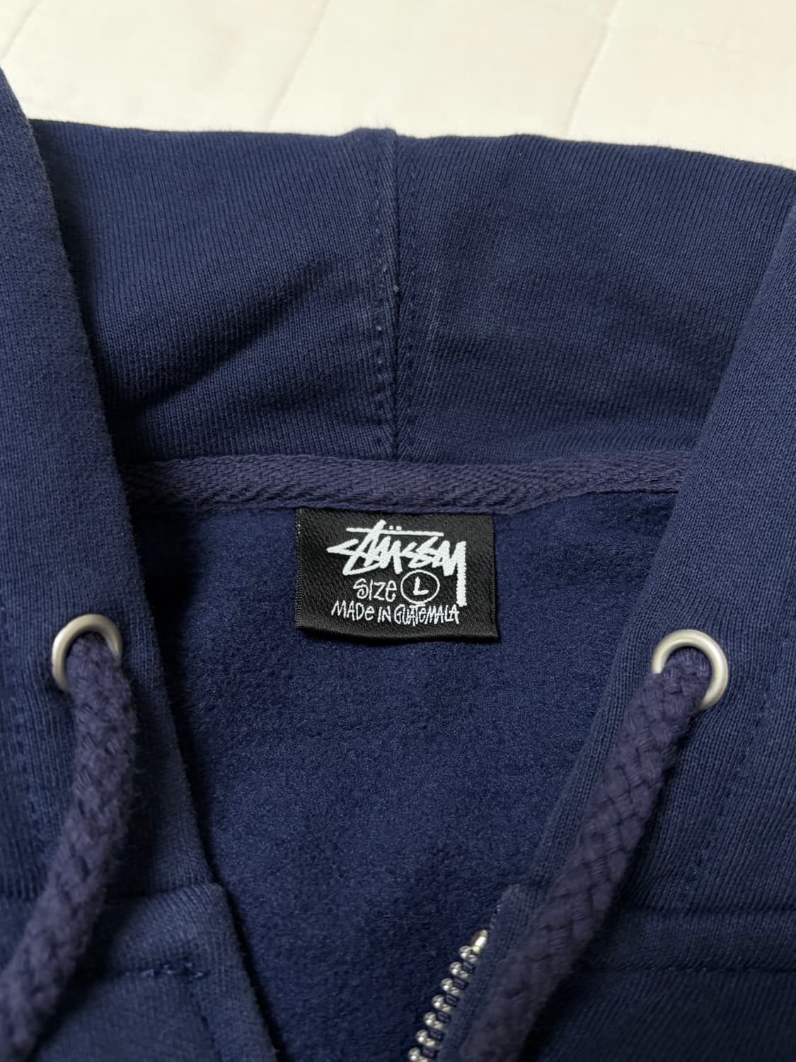 스투시 월드투어 후드집업 네이비 L 상품이미지2