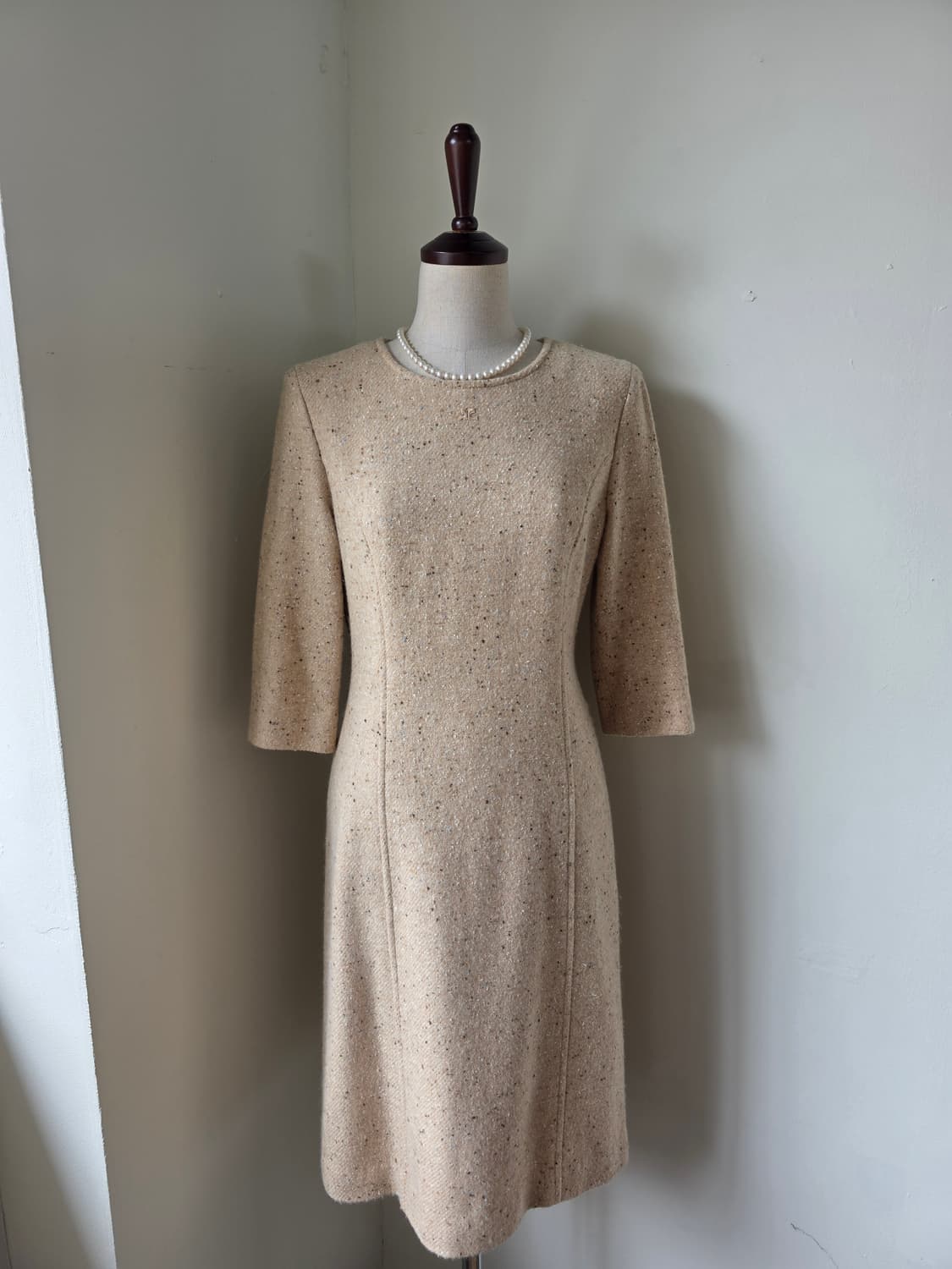 Courreges 꾸레쥬 보카시 울 트위드 원피스 상품이미지2