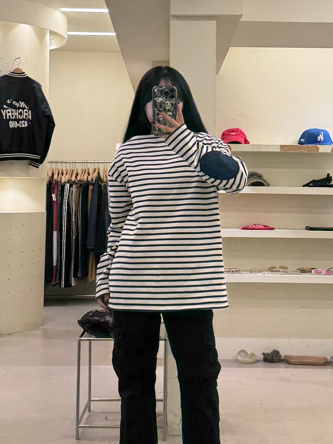 세인트제임스 엘보패치 긴팔 티셔츠 U1569 상품이미지1