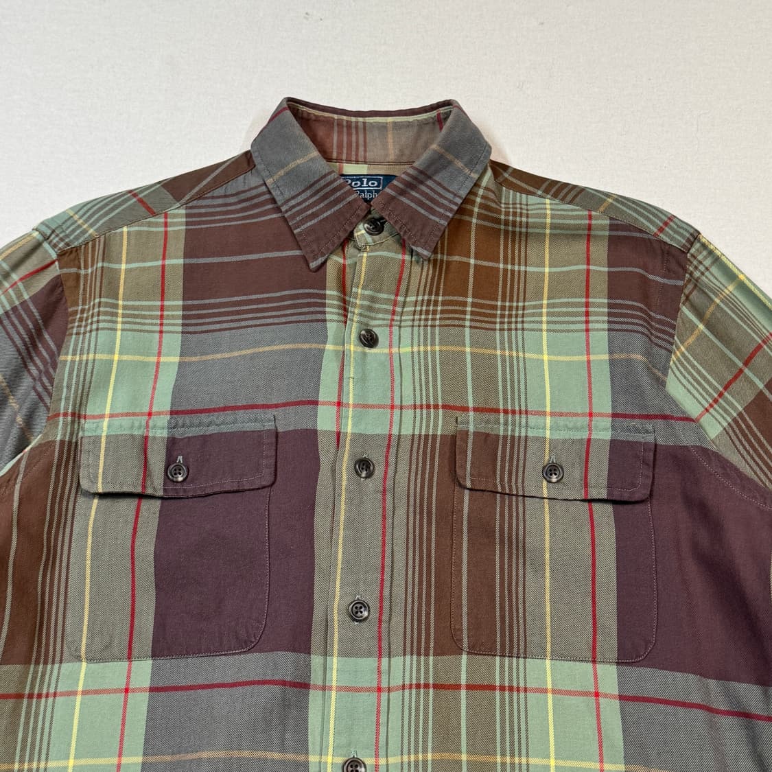 S) 폴로 랄프로렌 투포켓 체크 셔츠 상품이미지3