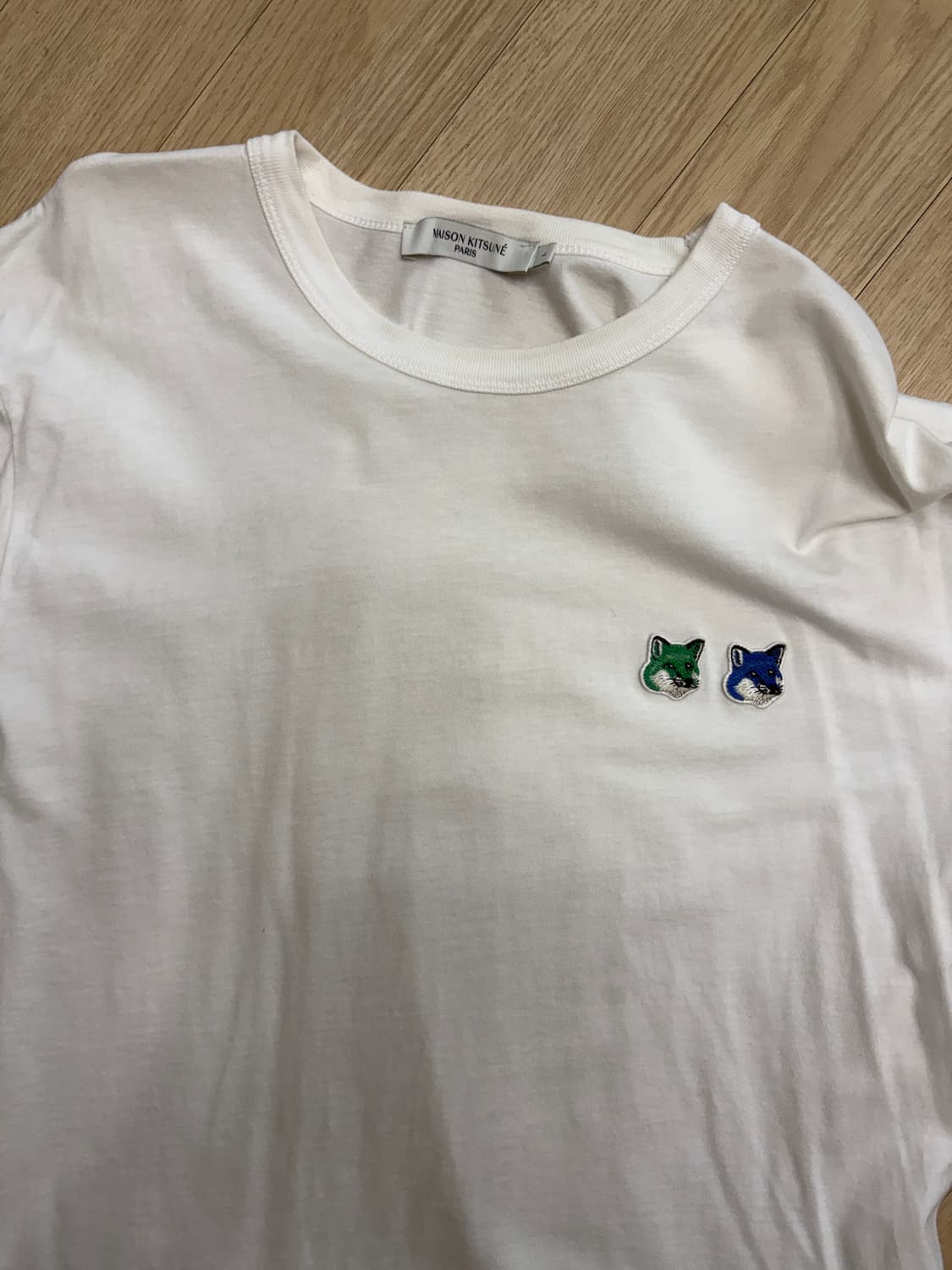 메종키츠네 더블폭스헤드 티셔츠 화이트 상품이미지5