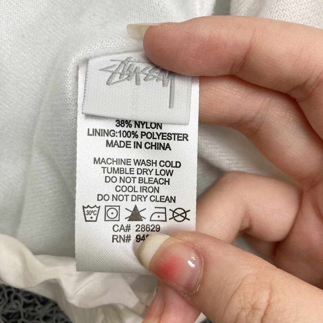 STUSSY 빅로고 화이트 코치 나일론 자켓 상품이미지7