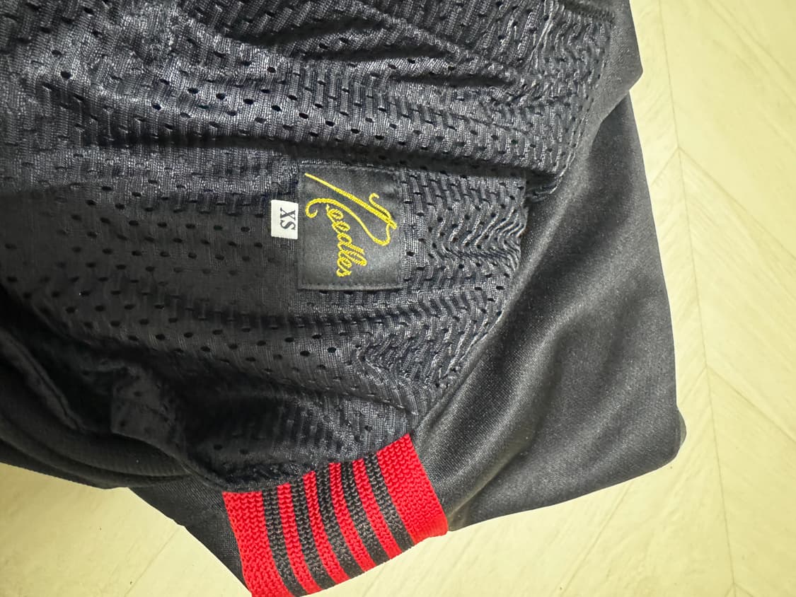 니들스 x LHP H.D. 트랙 팬츠 폴리 스무스 블랙 레드 상품이미지5