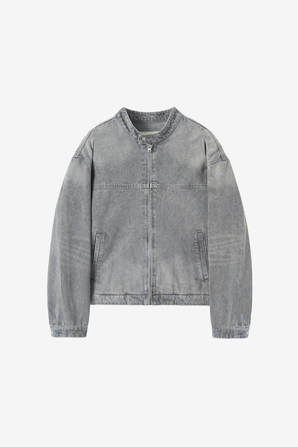 인사일런스 브러시드 데님 레이서 자켓 상품이미지2