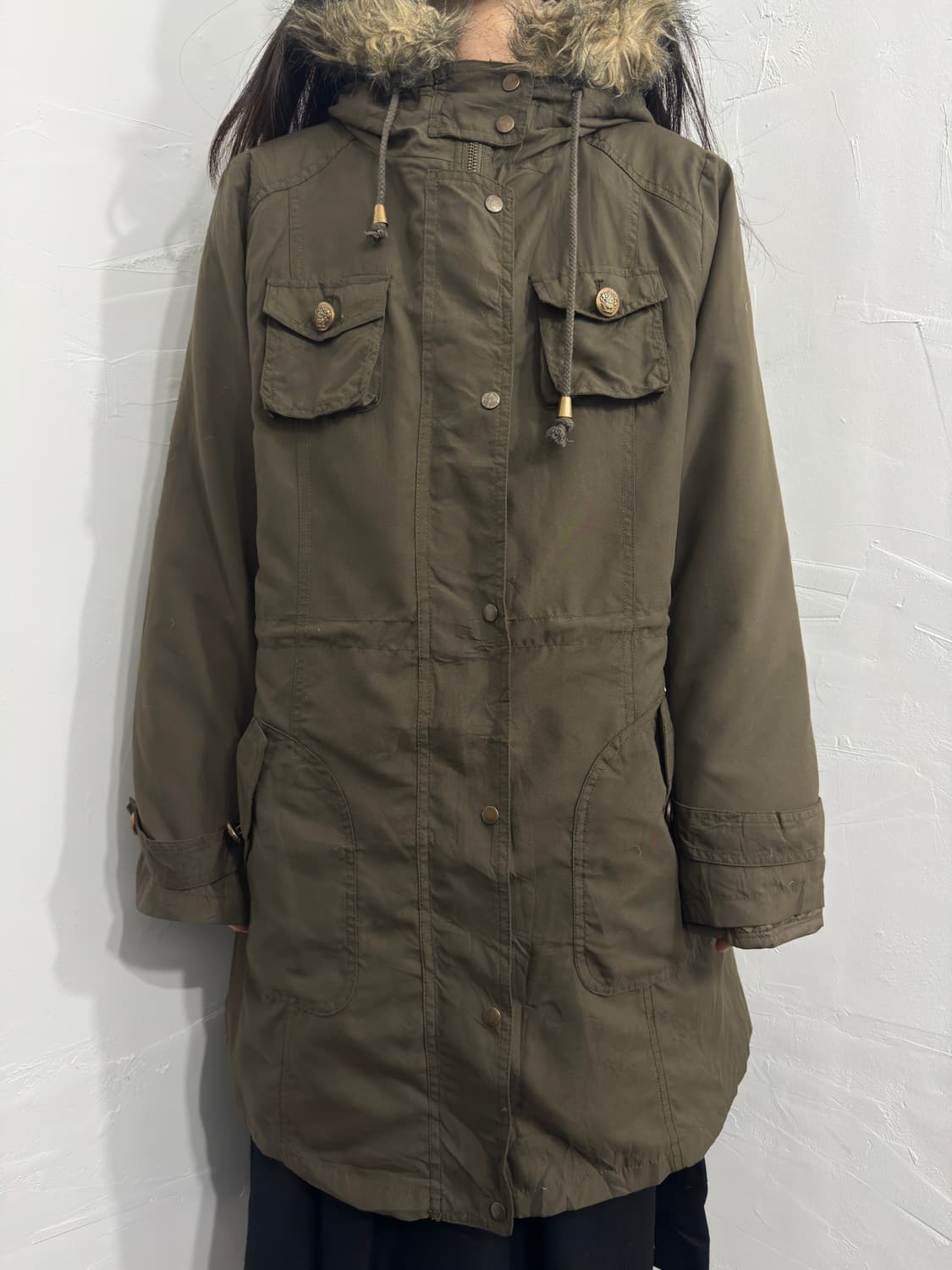 cpa fur detail hood jacket 상품이미지2