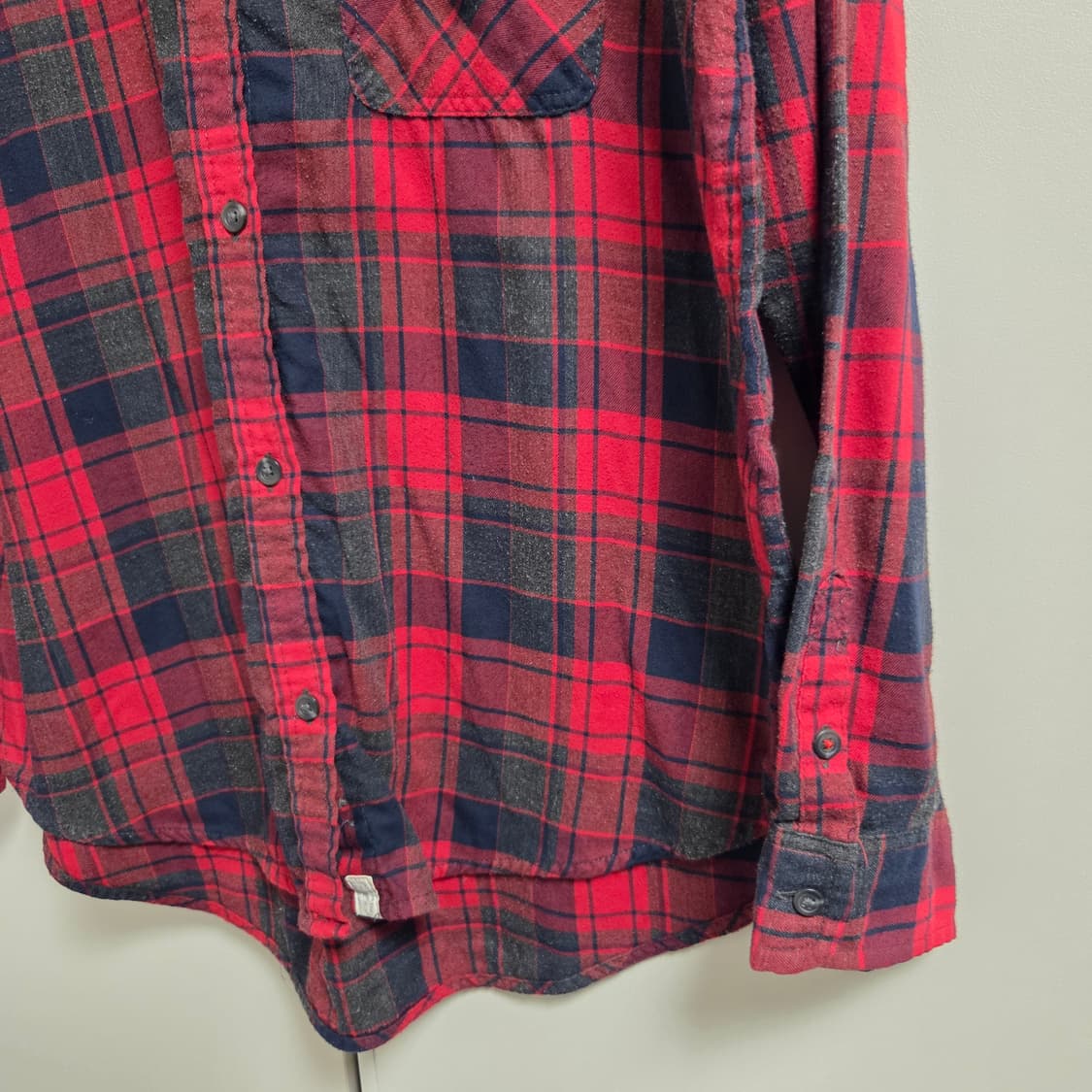 American Eagle 플란넬 체크 셔츠 L(100) 상품이미지4