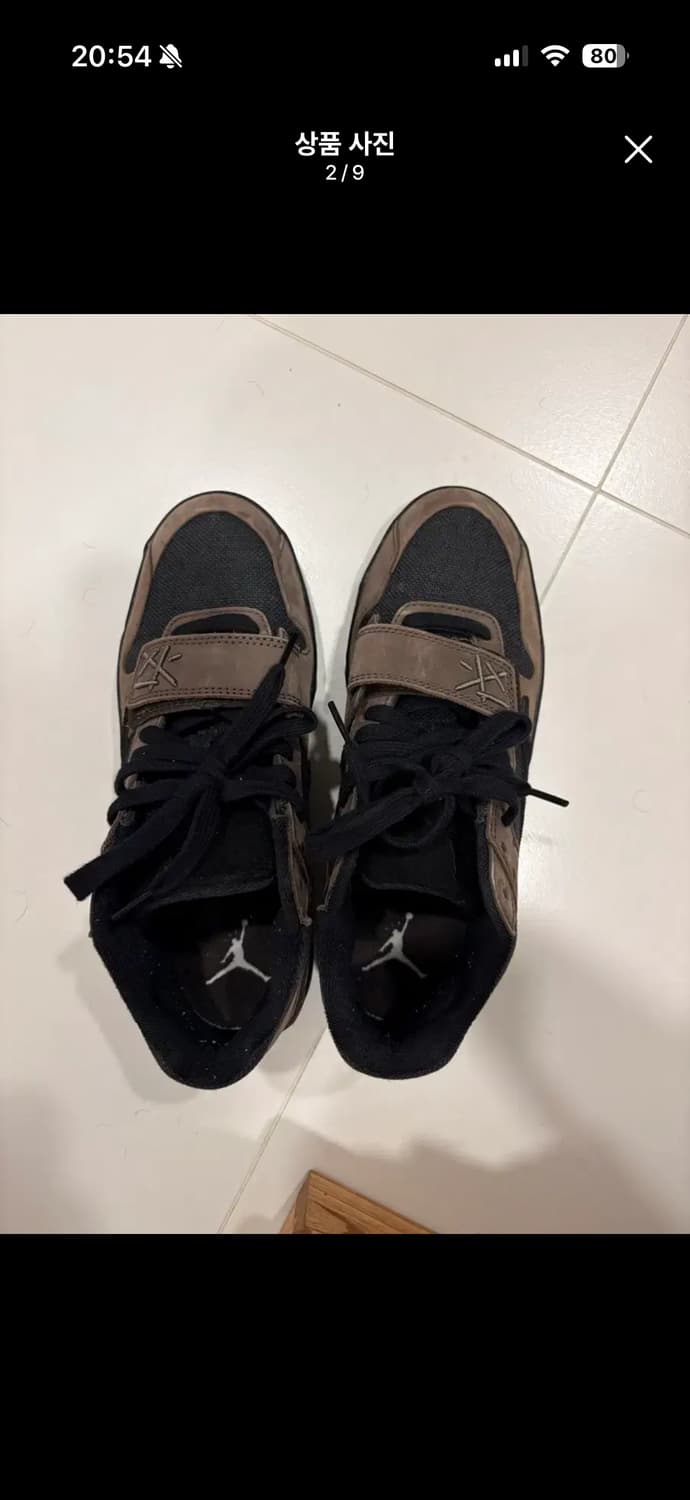 [9, 270] 조던 x 트래비스 스캇 점프맨 잭 TR 블랙 앤 다크 모 상품이미지2