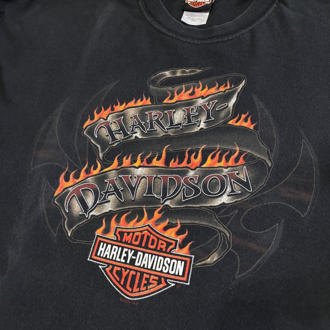 빈티지 할리데이비슨 플레임 롱슬리브 티셔츠 상품이미지5