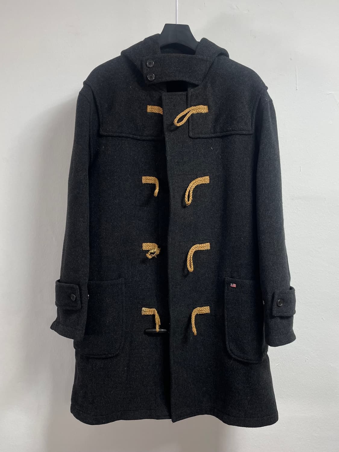 폴로 진스 다크그레이 더플 떡볶이 코트(on.349)    상품이미지1