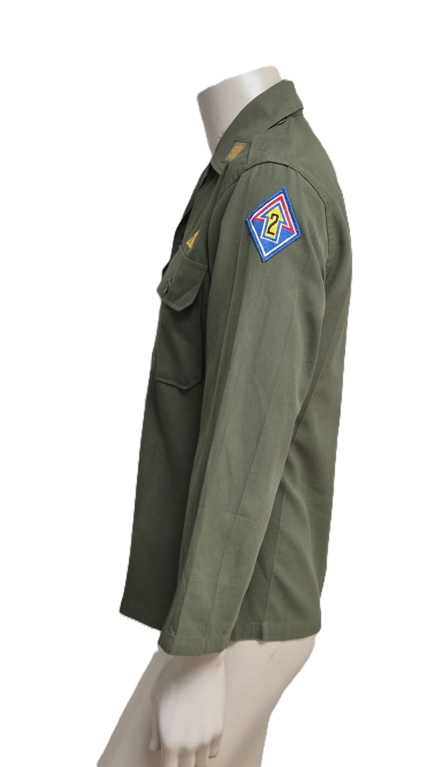 육군 구형 2기갑여단 기갑 중위 민무늬 전투복 상의 자켓 (M) 상품이미지2