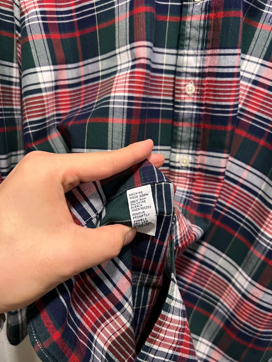 [2XL]폴로 랄프로렌 CLASSIC FIT 타탄체크 옥스포드 셔츠 상품이미지4