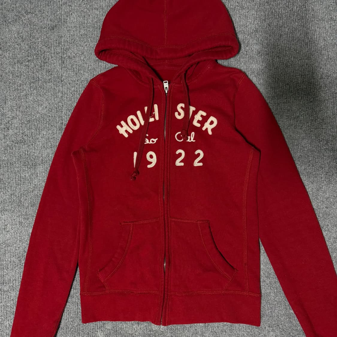 홀리스터 레드 후드집업 s 상품이미지2