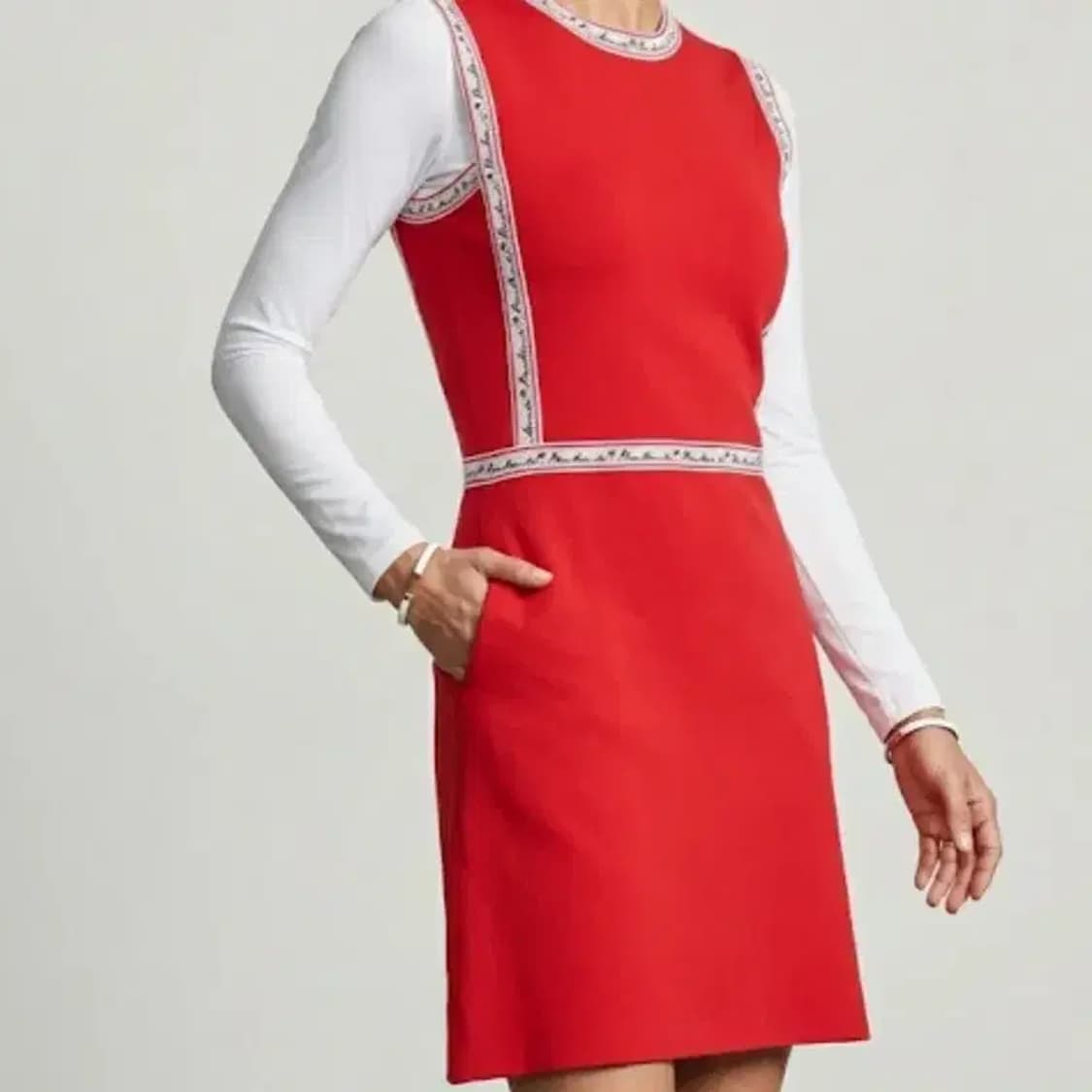 메종키츠네 레드 원피스 M 상품이미지1