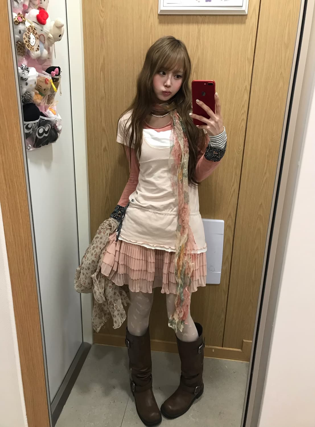 핑크 잔꽃 하구미 히메 모리 리즈리사st 코디세트 상품이미지2