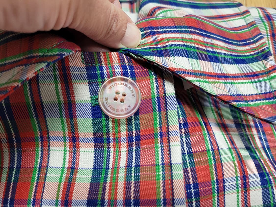 버버리(Burberry) 마이크로체크 실크블렌드 카코트 55-66 상품이미지6