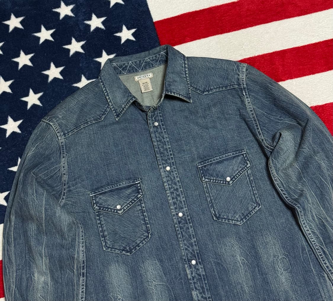 Arizona Jean Company 데드스탁 헤비데님 웨스턴셔츠 빈티지 상품이미지4