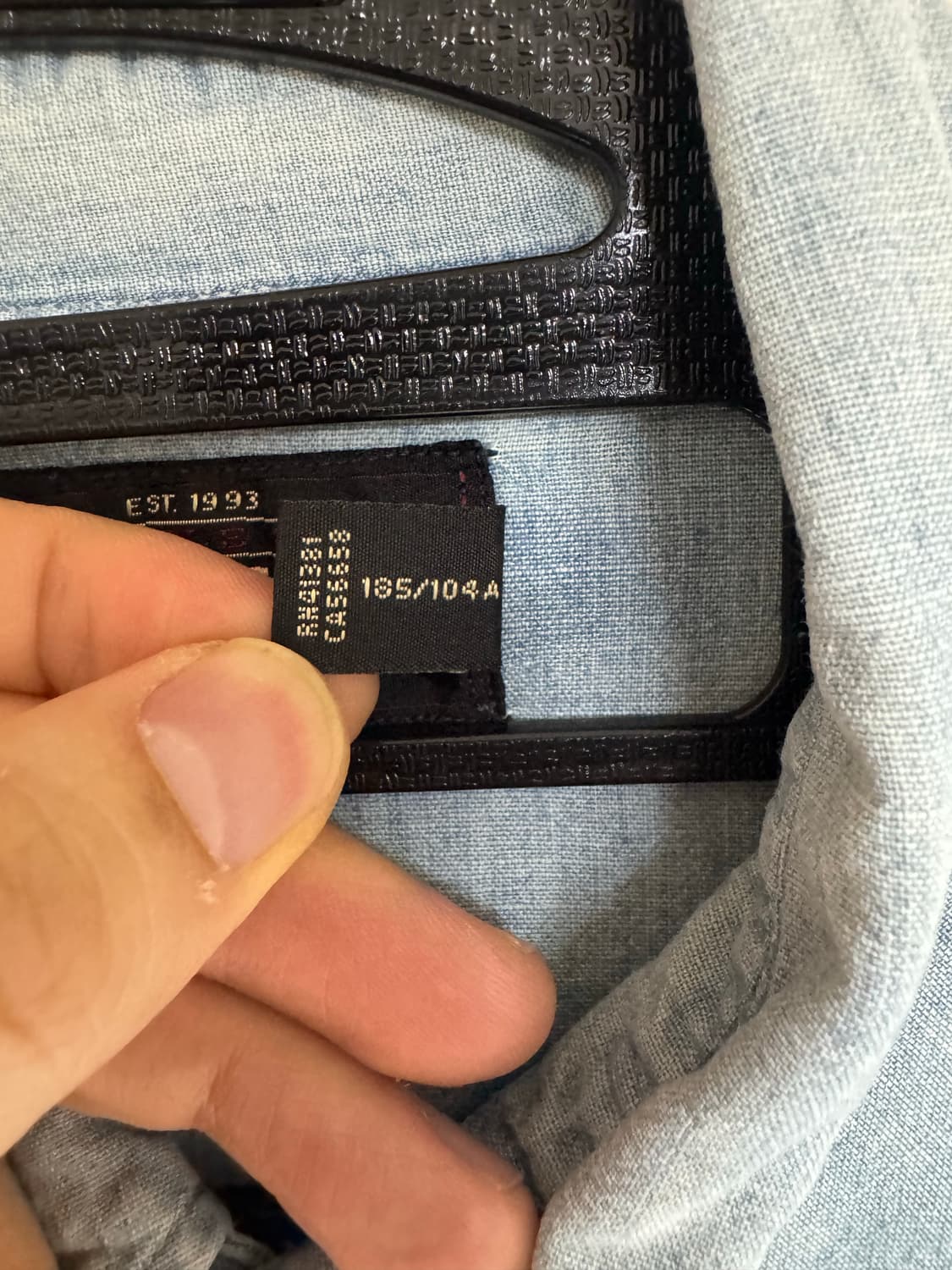 XL RRL 슬림 샴브레이 데님 웨스턴 셔츠 상품이미지3