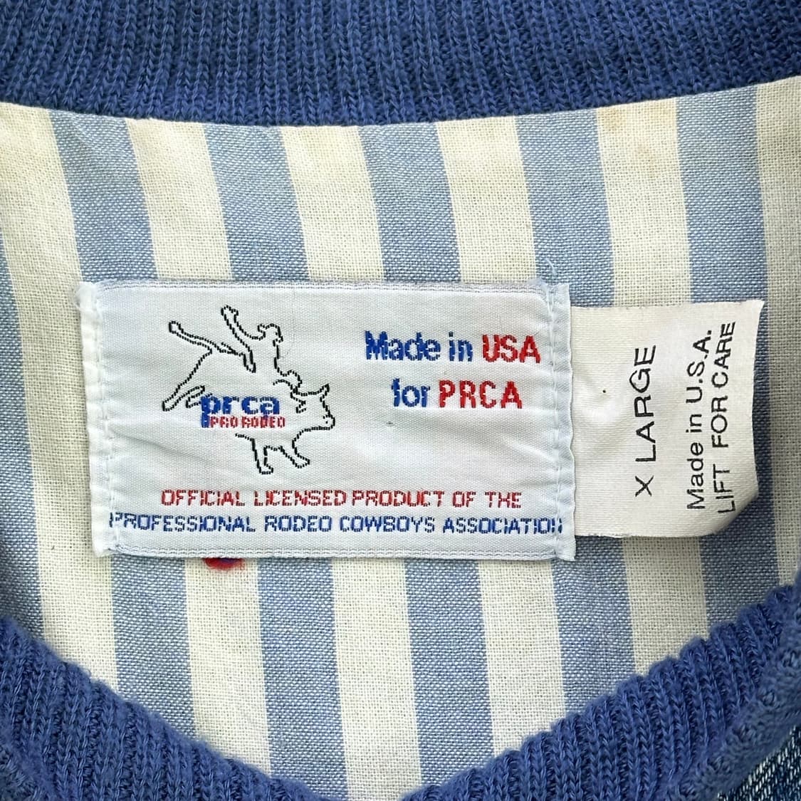 USA 빈티지 데님 베이스볼 자켓 XL 상품이미지4