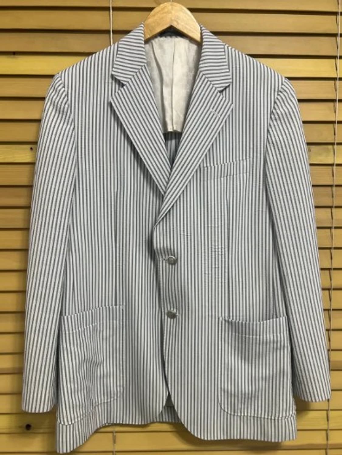 지방시 남성 스트라이프울실크자켓 40R 상품이미지2