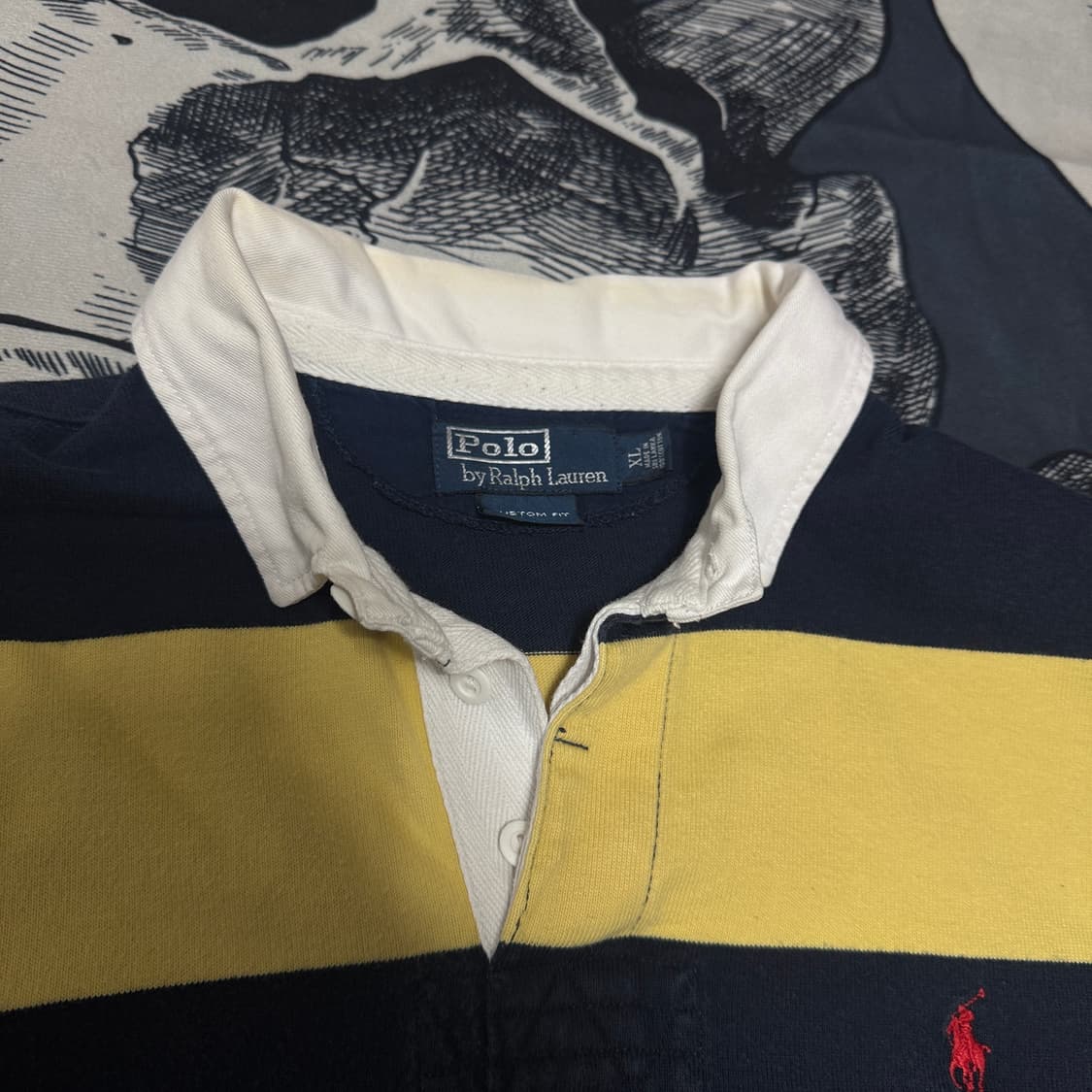 폴로 스트라이프 럭비티  XL사이즈  희귀매물  상품이미지2