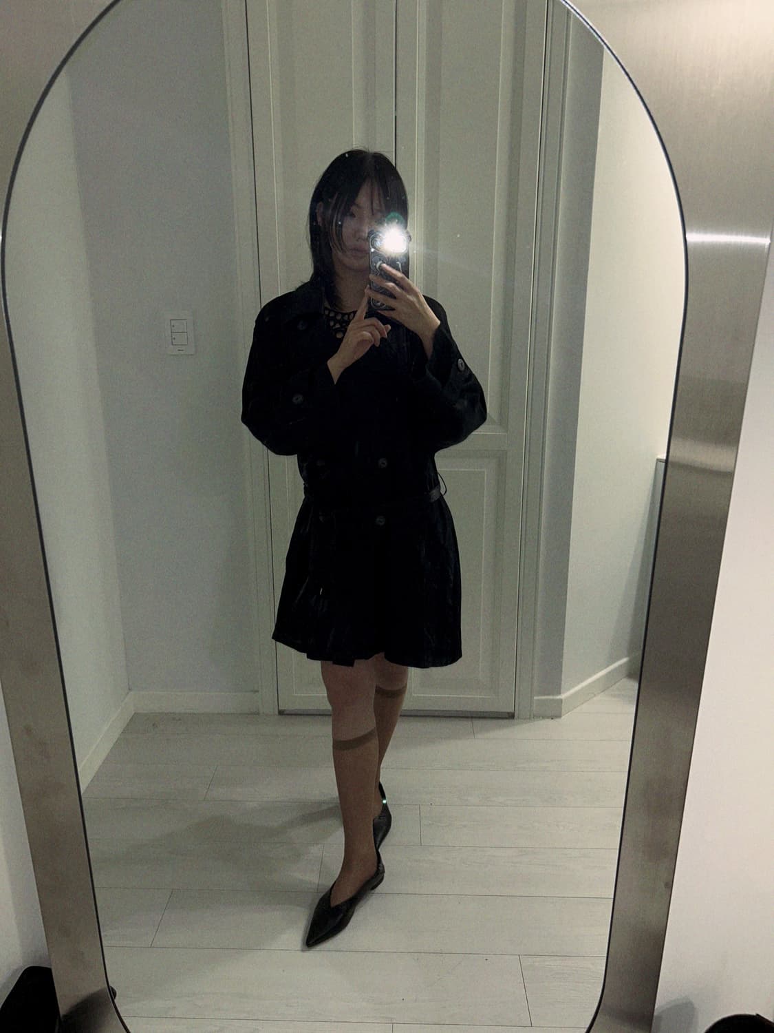 Satin Trench Coat / 빈티지 트렌치 코트 상품이미지5
