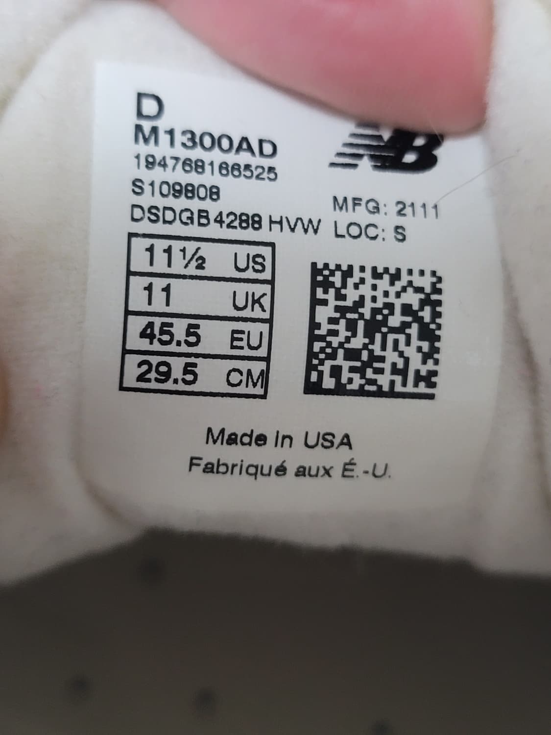 [295] <상태최상> 뉴발란스x에임레온도르1300 더스티핑크 상품이미지9