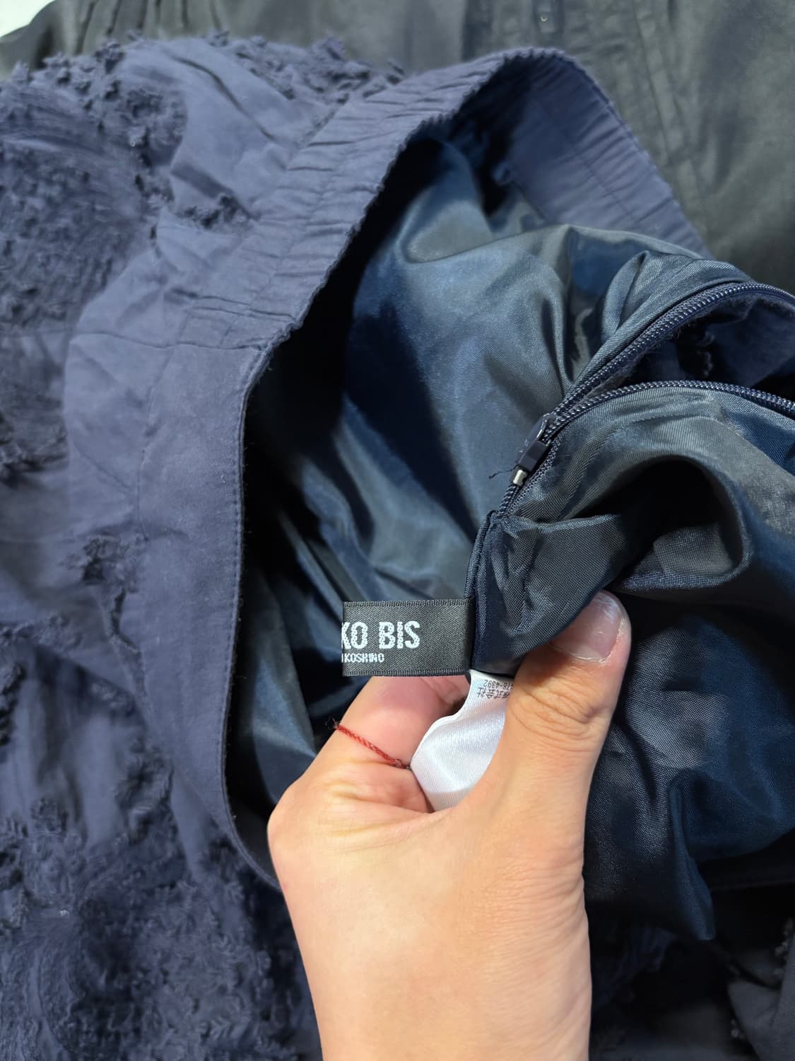 HIROKO BIS textured cotton skirt purple  상품이미지7