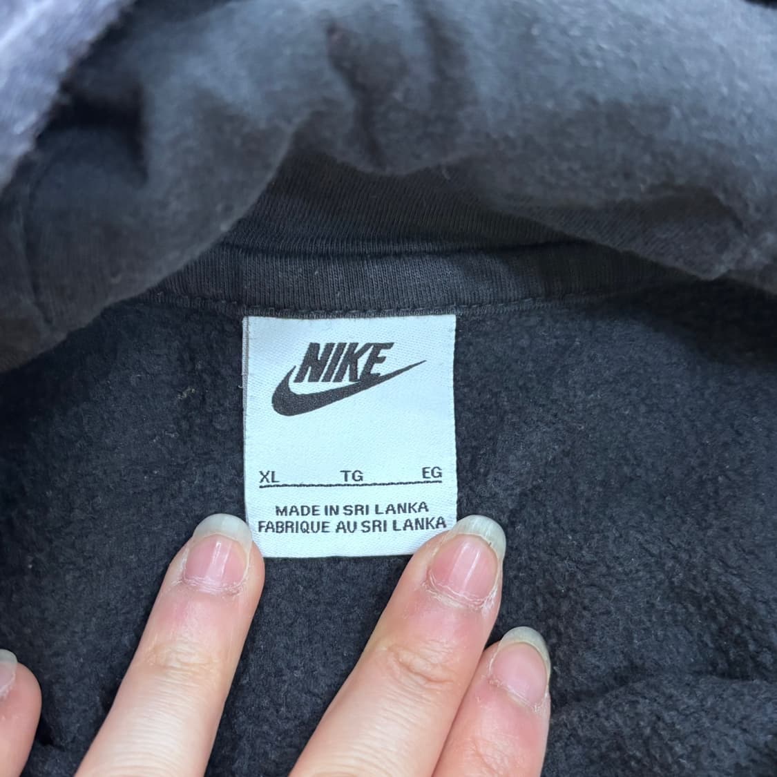 XL 나이키 스몰로고 후드 집업 0331E 상품이미지3