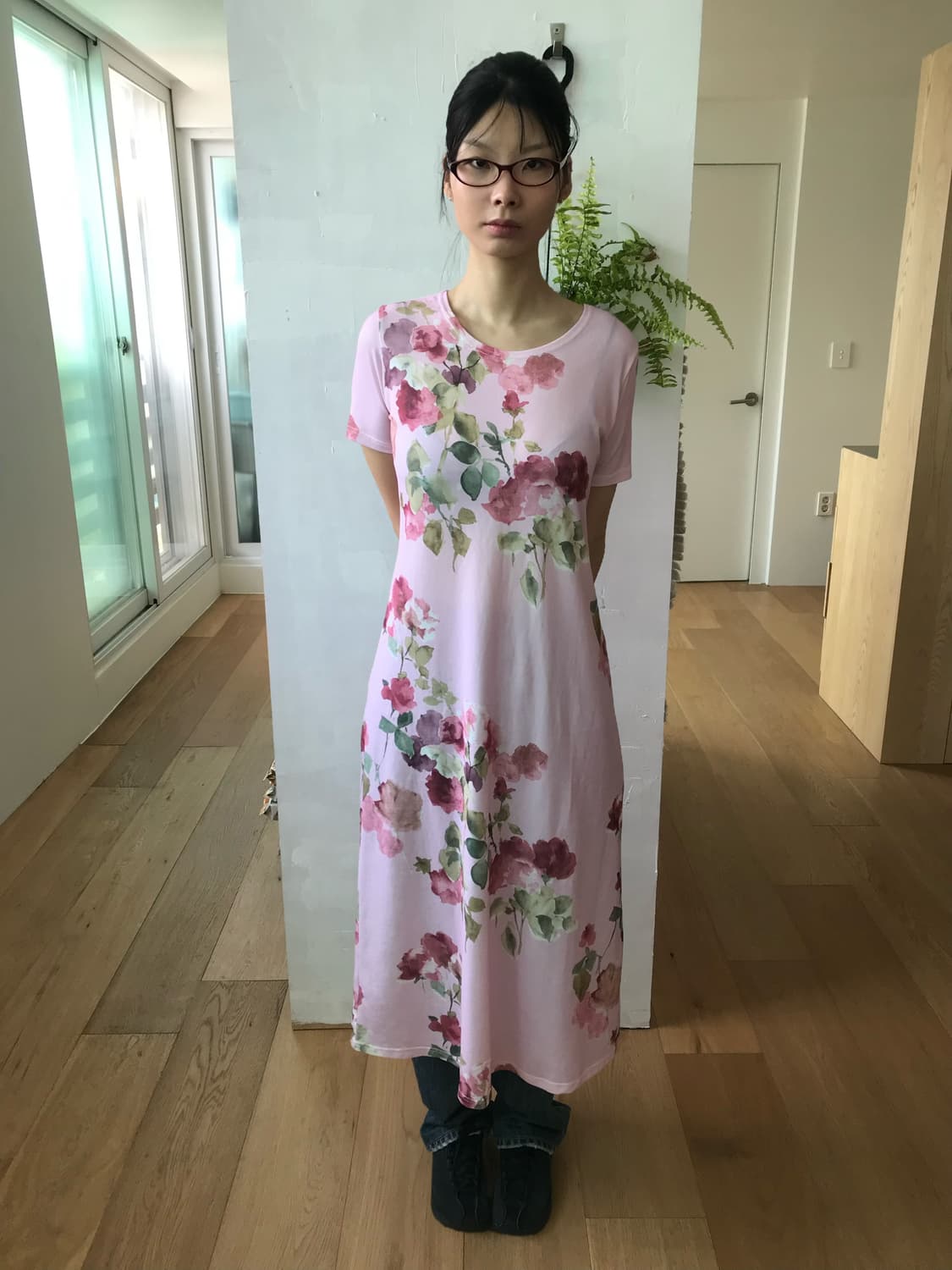 vintage flower pattern one-piece 상품이미지3