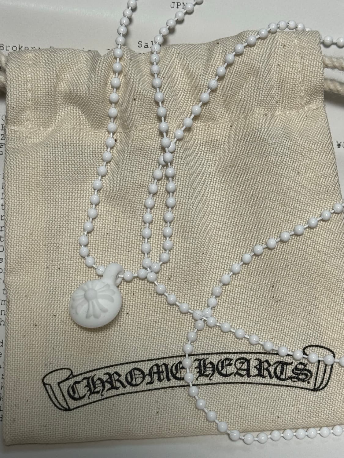 크롬하츠 실리크롬 화이트 크로스볼 새상품 상품이미지3