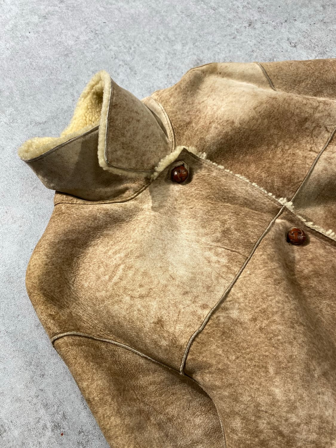 [M] 90s PEPE 이태리메이드 양가죽 시어링 레더코트 상품이미지4