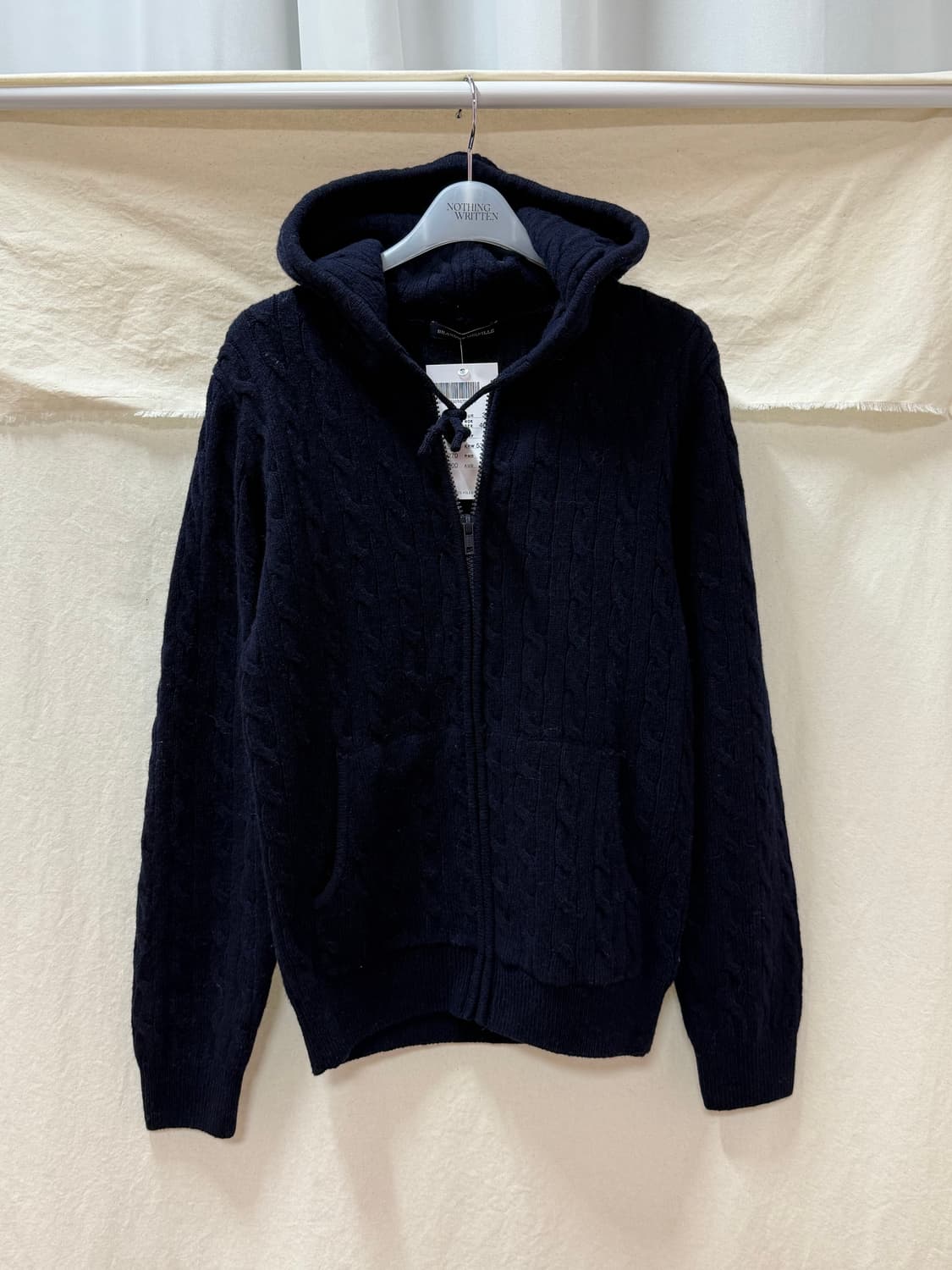 브랜디멜빌 짜임 니트 후드집업 상품이미지1