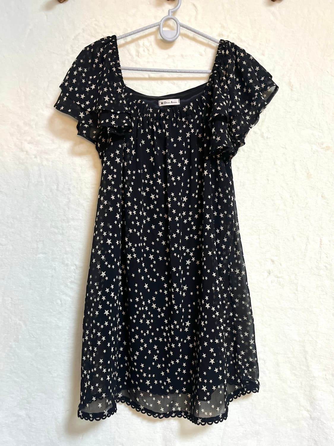 빈티지 별 쉬폰 원피스 상품이미지1