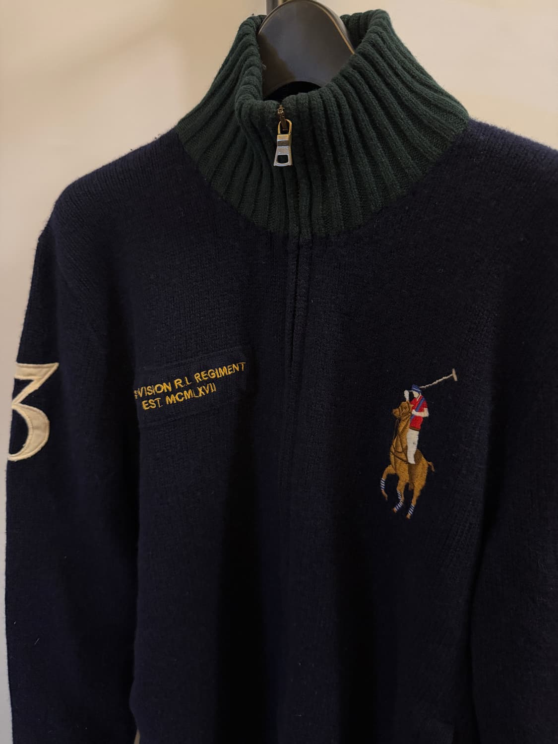 폴로 빅포니 램스울 니트집업 상품이미지4